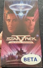 Star Trek V - The Final Frontier Beta Betamax Video  FACTORY SEALED  NEW