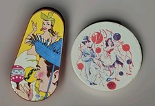   VTG Lot US Metal Toy Co. Tin Litho Clicker Noisemakers Dancers Maraca NYE Party