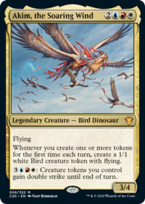 x1 Akim, the Soaring Wind - Foil M MTG Commander 2020 M/NM, English