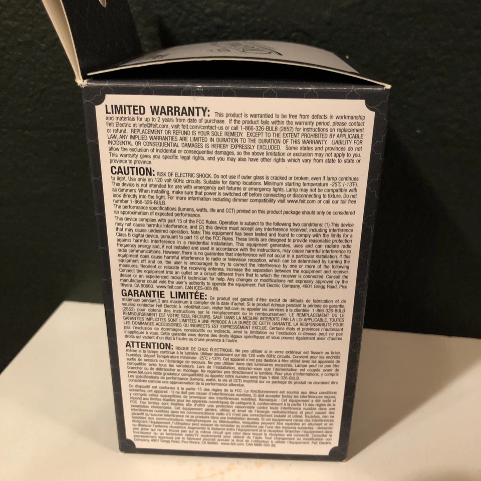 Feit Electric acre G25 E26 (Medium) Filament LED Bulb Smoke Daylight 40 Watt B39 - Image 4 of 4