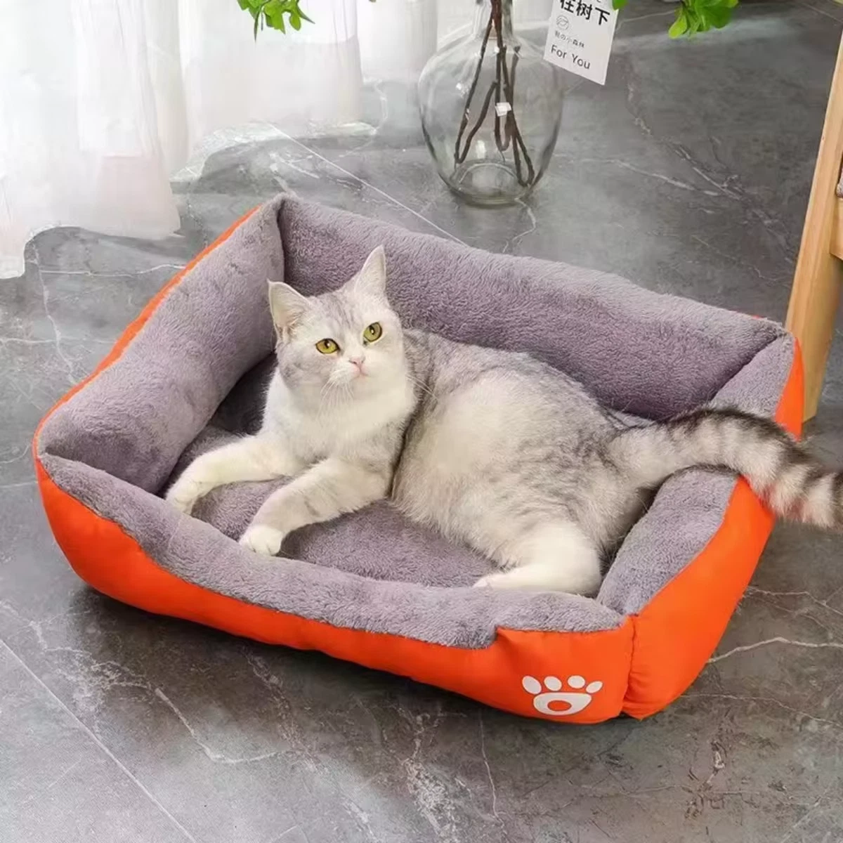 Large Medium Small Dog Bed Warm Winter Pet House Mat Waterproof UK