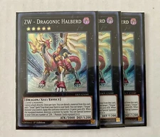 3x ZW - Dragonic Halberd 1st Edition Super Rare LIOV-EN040 Yu-Gi-Oh!
