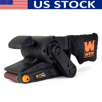 7-Amp Compact Corded Electric Belt Sander with Detachable Dust Bag Power Tools