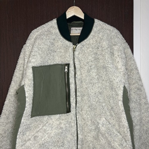 We the Free People Rivington Sherpa Giacca Pile Donna Grande Avorio Crema Verde - Foto 5 di 11