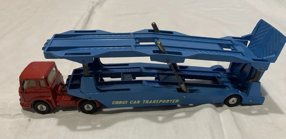 Gorgi MAJOR toys Carrimore Car Transporter 1:43 Bedford Tractor No Politoys - Immagine 2 di 4