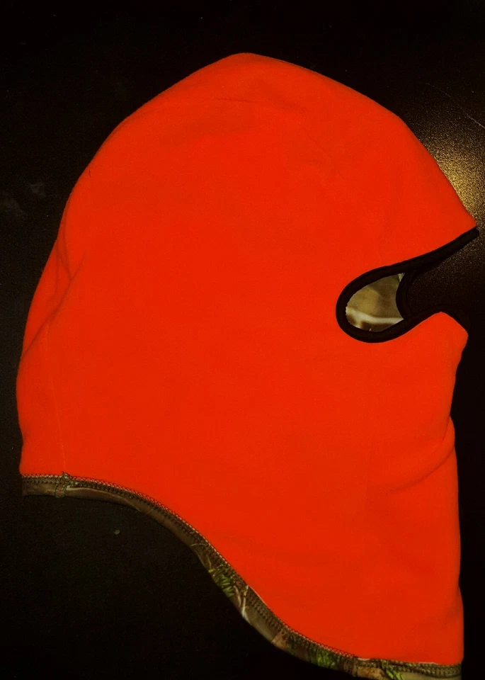 Huntworth OakTree Evo Reversible Orange Camo Hunting Balaclava Hood Hat 5517-310 - Image 4 of 4