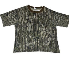 Vintage Liberty Single Stitch Men's Size 2XL Camo Pocket SS TShirt Made USA