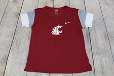 TEAM ISSUED Washington State WSU Cougars Nike V-Neck Red T-Shirt Women's Medium