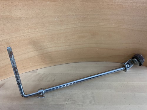 GRETSCH 50s 60s Vtg CYMBAL L-ARM Telescoping Ride Mount Holder Part Round Badge - Picture 3 of 8