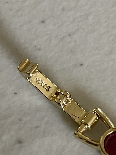 KENDRA SCOTT CARMEN GOLD TENNIS NECKLACE IN RUBY MIX 17” - 第 9/14 張圖片