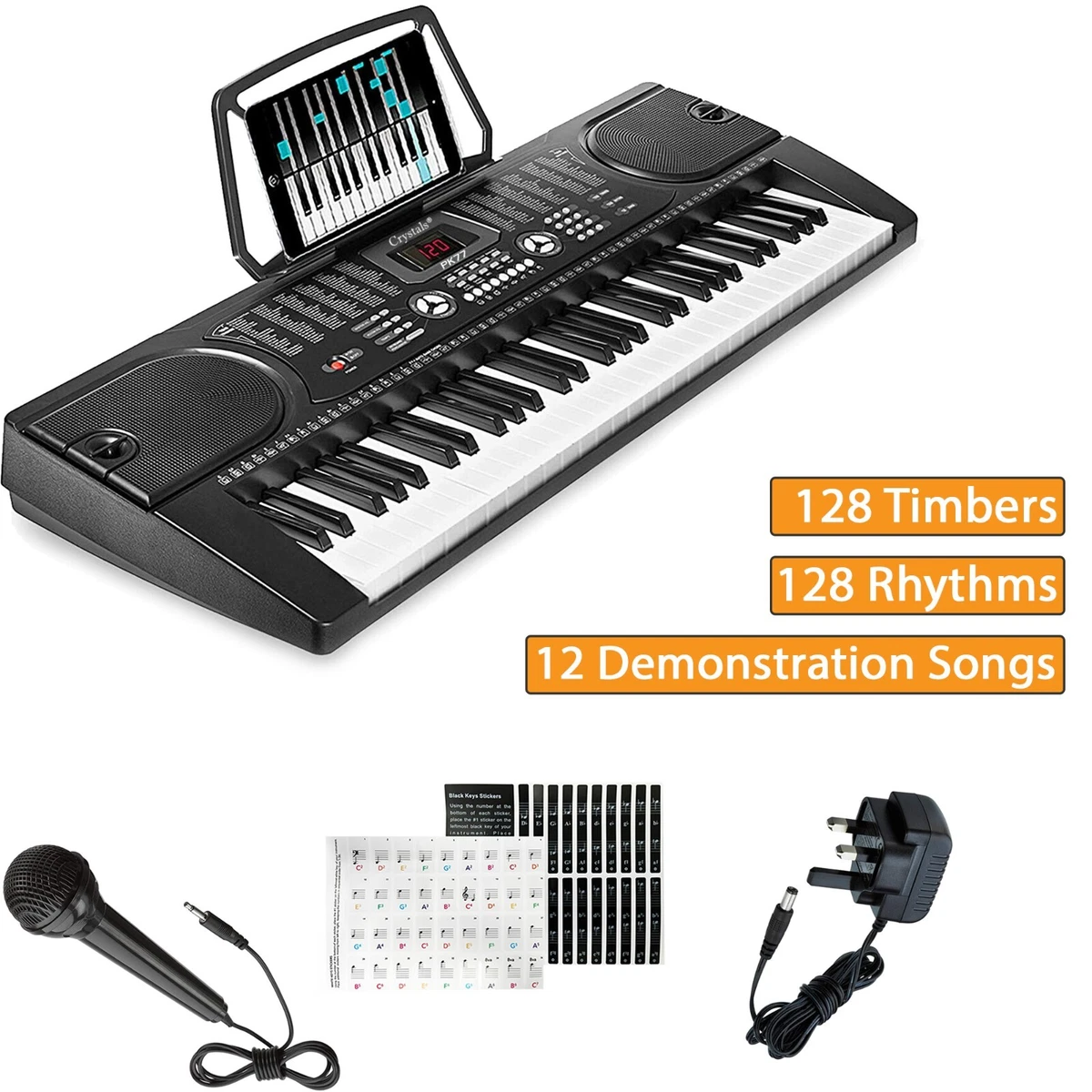 Labeling 61 sale key keyboard