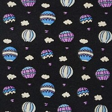 DANIEL CREMIEUX Men's Black Balloons Designer 100% Silk Tie Made In The USA NWT