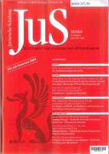 JuS Juristische Schulung 10/2024 - Zeitschrift für Studium und Referendariat