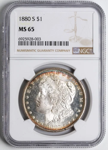 1880-S $1 Morgan Silver Dollar MS65 NGC