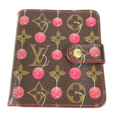 LOUIS VUITTON Louis Vuitton Bi-fold Wallet M95005 Monogram Canvas Cherry Used