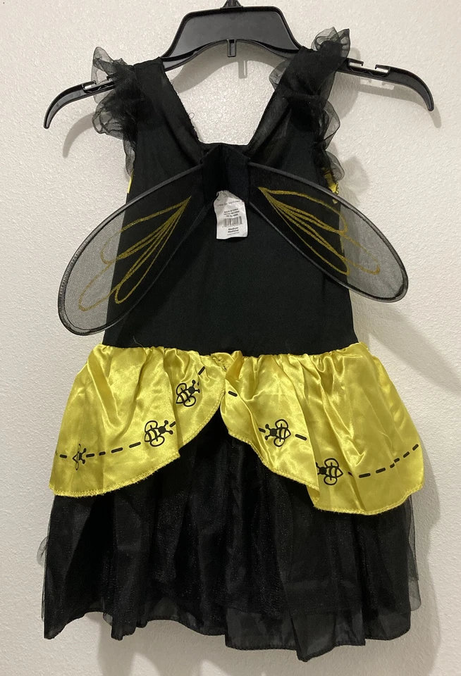 Disfraz de abejorro con alas marca Totally Ghoul para niñas talla mediana Foto 4 de 4