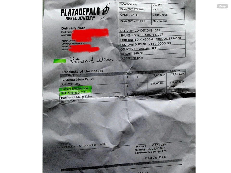 Platadepalo Rebel Jewelry - Yan Men’s Bracelet - Image 4 of 4