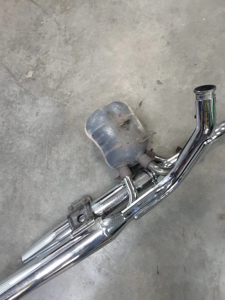 99 Kawasaki Vulcan 1500 VN1500 1999 colector de escape cabezal silenciador tubos BR-699 Foto 3 de 4