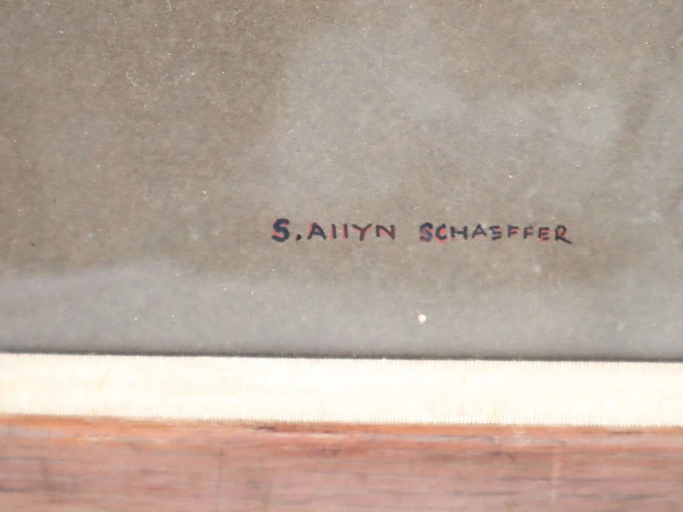 Stanley Allyn Schaeffer (American 1935–2009) "White Pines" Original Pastel 31×25 - Image 2 of 4