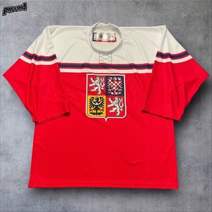 Maglia Replica Hockey Su Ghiaccio CZ 2011 - Bianco, Taglia XL - Foto 3