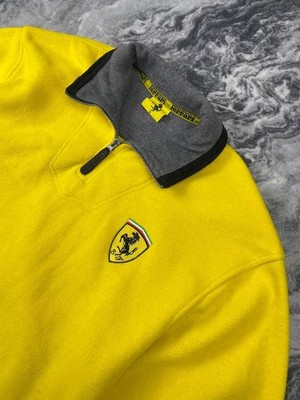 Vintage Ferrari 1997 Quarter Zip Pullover Fleece Jacket Men Size