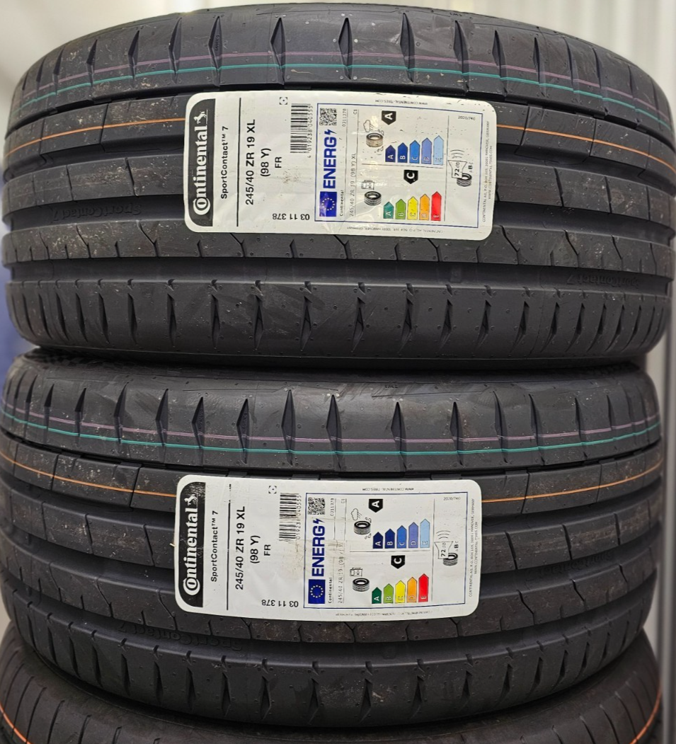 2X NEW CONTINENTAL SPORT 7 245/40 ZR19 XL 98Y A1 UHP 245 40 19