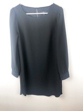 J. Crew Black Long Sleeve Shift Dress Womens 6 Classic Elegant Party Cruise A28