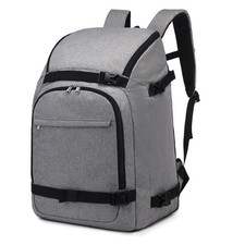 Octsky Ski Boot Bag 50L Snowboard Helmet Goggle Gloves Travel Backpack Grey