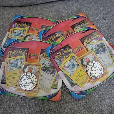 x4 Pokemon Unova Two Pack Blister Forces of Nature Trio Coin Fusion Strike Lot