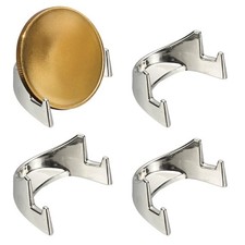 4 Pcs Coin Display Stands Mini Coin Easel Presentation Holder Silver