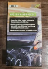 Pick and Hook Set 6 Piece Precision Pick Tool Set with Case Automotive Hand NEW
