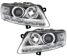 Scheinwerfer Set für Audi A6 4F 2008-2011 Xenon D3S H7 + LWR Stellmotoren