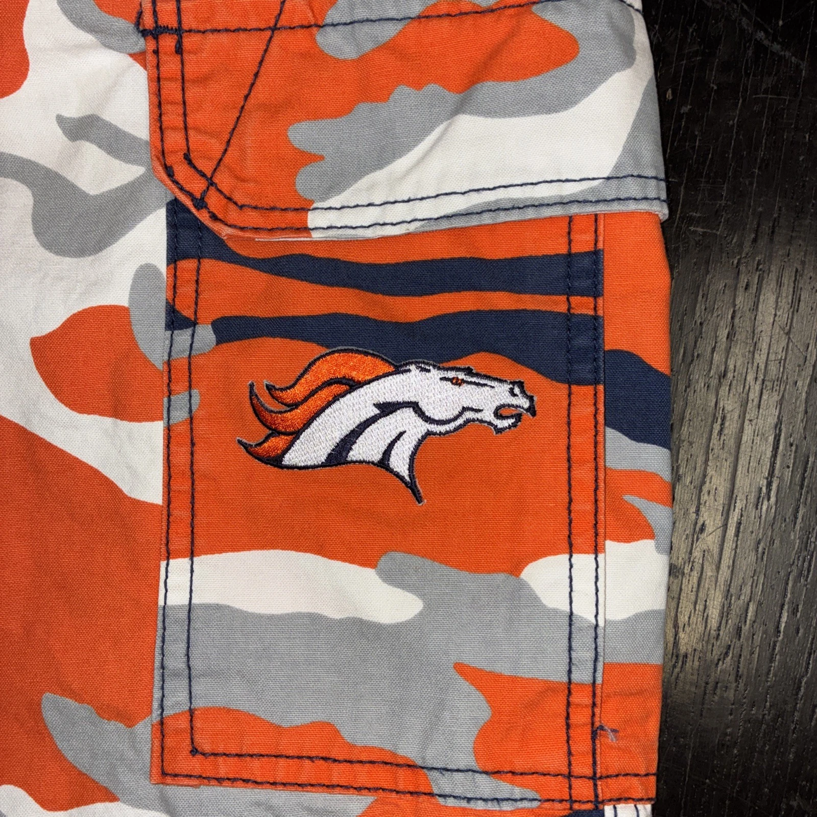 football Team Apparel Men’s Denver Camo Cargo Shorts Multicolor