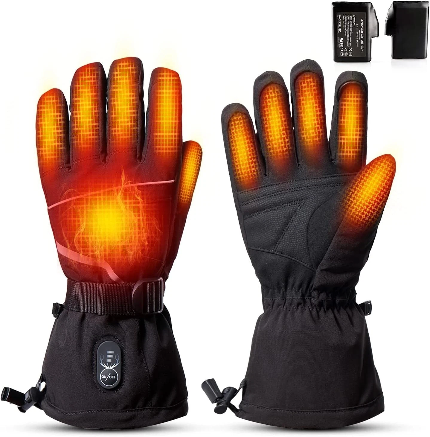 Rechargeable Heated Gloves for Men & Women, Waterproof Winter Ski
Opens in a new window or tab