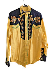 Rockmount, Men's Rodeo Special, Floral 2 Tone Embroidered Western Shirt