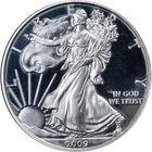 2009 DC* Silver 1 Ounce American Eagle Proofed Overstrike - Daniel Carr - STOCK