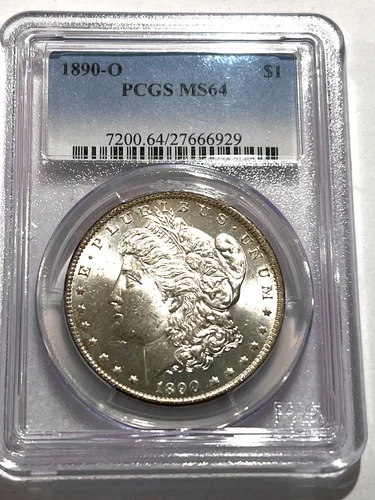 1890-O MORGAN SILVER DOLLAR PCGS MS64