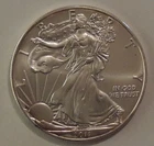2011 1 Oz Silver American Eagle Bullion Coin (BU - Some Red Color Toning)