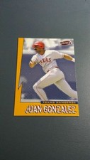 JUAN GONZALEZ 1999 PACIFIC INVINCIBLE SEISMIC FORCE INSERT CARD # 19 B5830