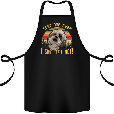 Best Hund Immer I Shih Tzu Nicht Lustig Baumwolle Schürze 100% Bio
