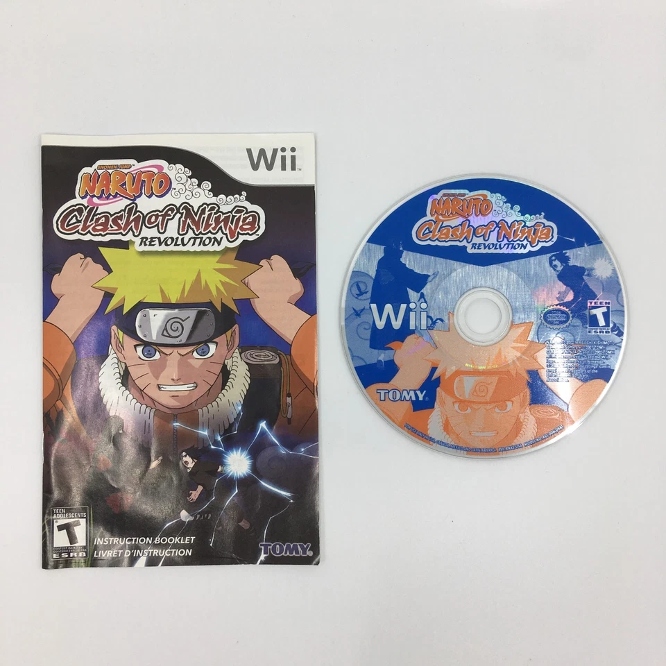Shonen Jump Naruto Clash of Ninja Revolution Nintendo Wii Game Tomy Vintage - Image 4 of 4