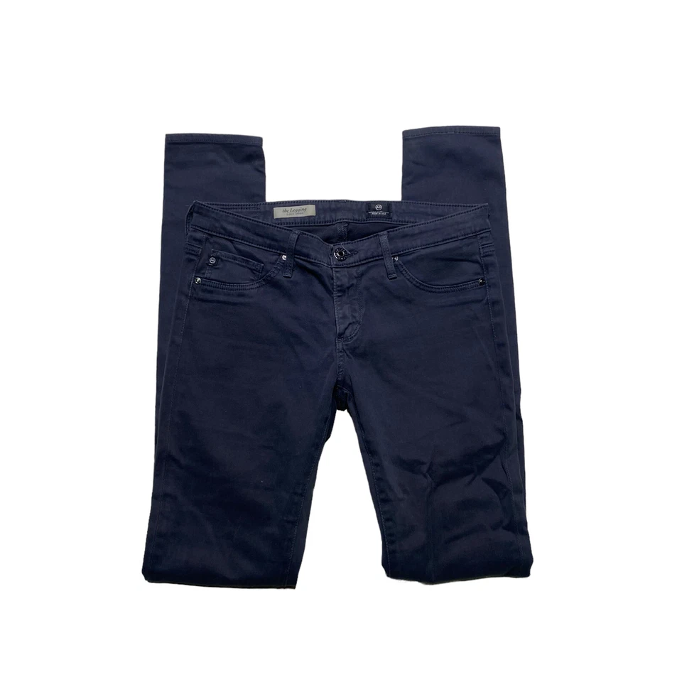 AG Adriano Goldschmied 裤子女式 26 码紧身超紧身炭黑色 — 第 4/4 张图片