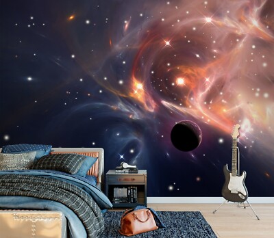 3D Galaxie Planet M1324 Tapete Wandbild Selbstklebend Abnehmbare Aufkleber Eve