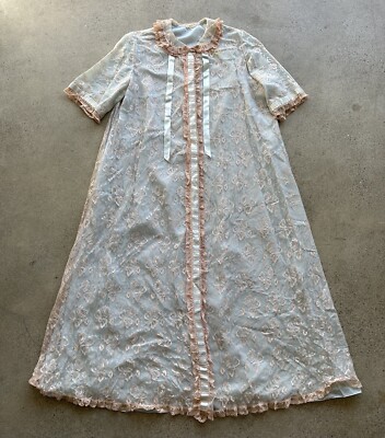 Vintage 1960s Saks Fifth Avenue Blue Lace Pleated Accents Peter Pan Collar  Dress | eBay