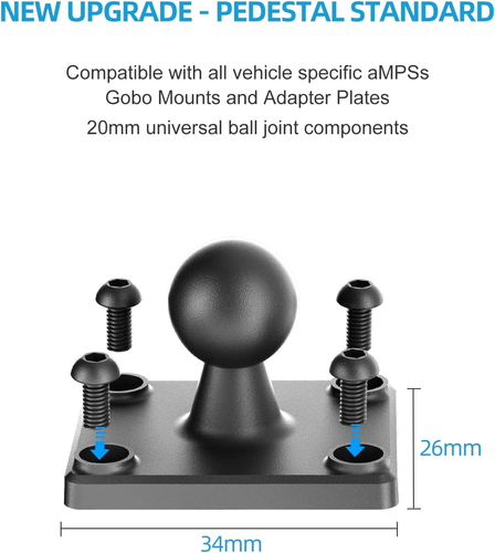 Tablet Holder for Truck, Heavy Duty Drill Base Tablet Car Mount for Ipad, Mini, - Picture 6 of 14