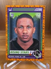 2024 Panini Score-A-Treat Michael Penix Jr RC Rising Stars Orange Pumpkins #39