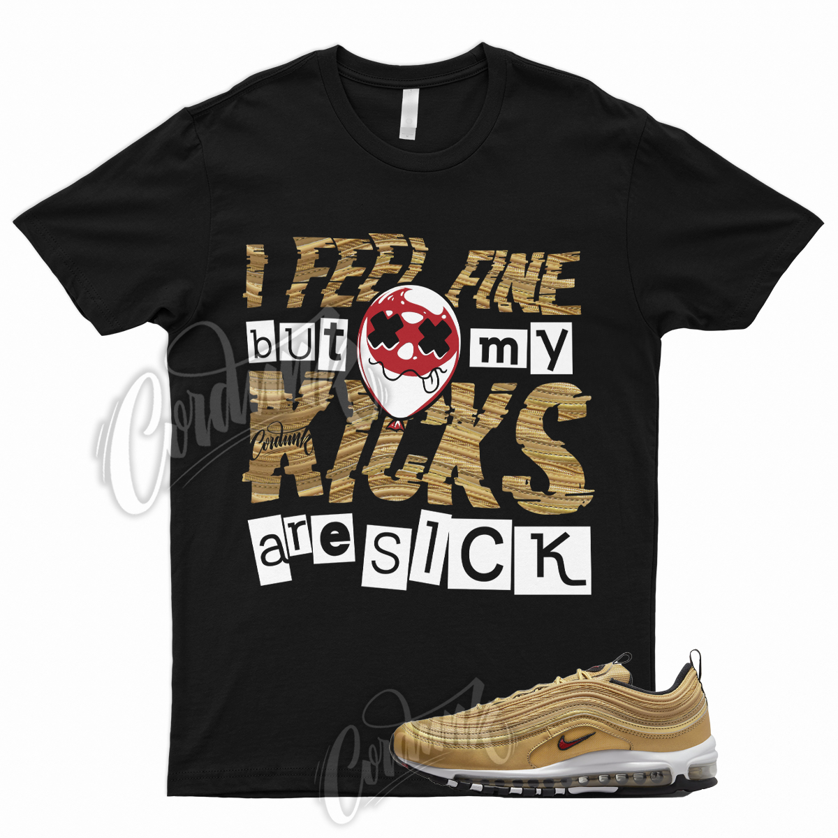 air max 97 gold t shirt