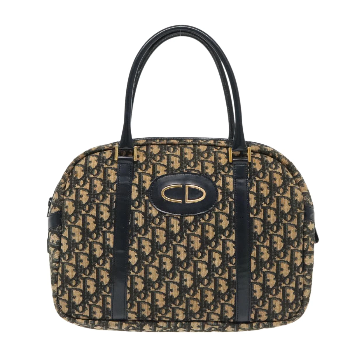 Sac à main Dior Bowling beige toile authentique
