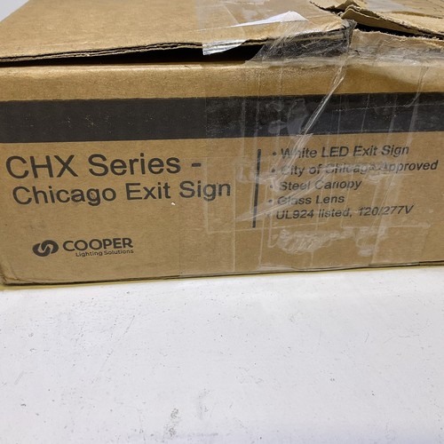 City of Chicago Compliant 3.6-Watt White LED Exit Sign Slightly Used - Picture 2 of 7