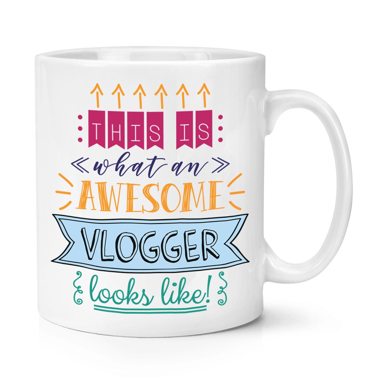 This Is What An Awesome Vlogger Looks Like 10oz Mug Cup Funny Vlog Blogger